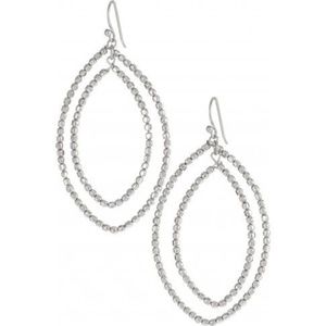 Stella & Dot Bardot silver earrings